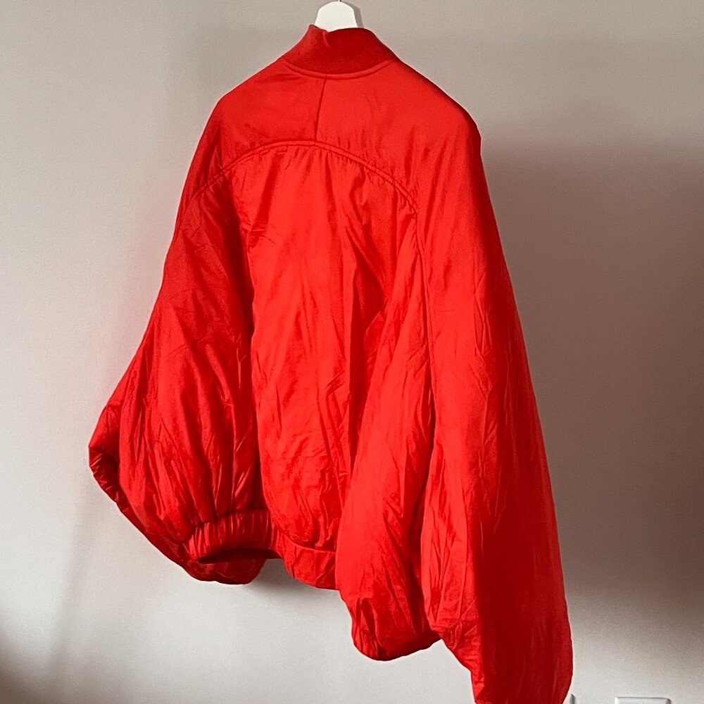 ZARA Orange Cropped Puffer Jacket - Picture 4 of 11